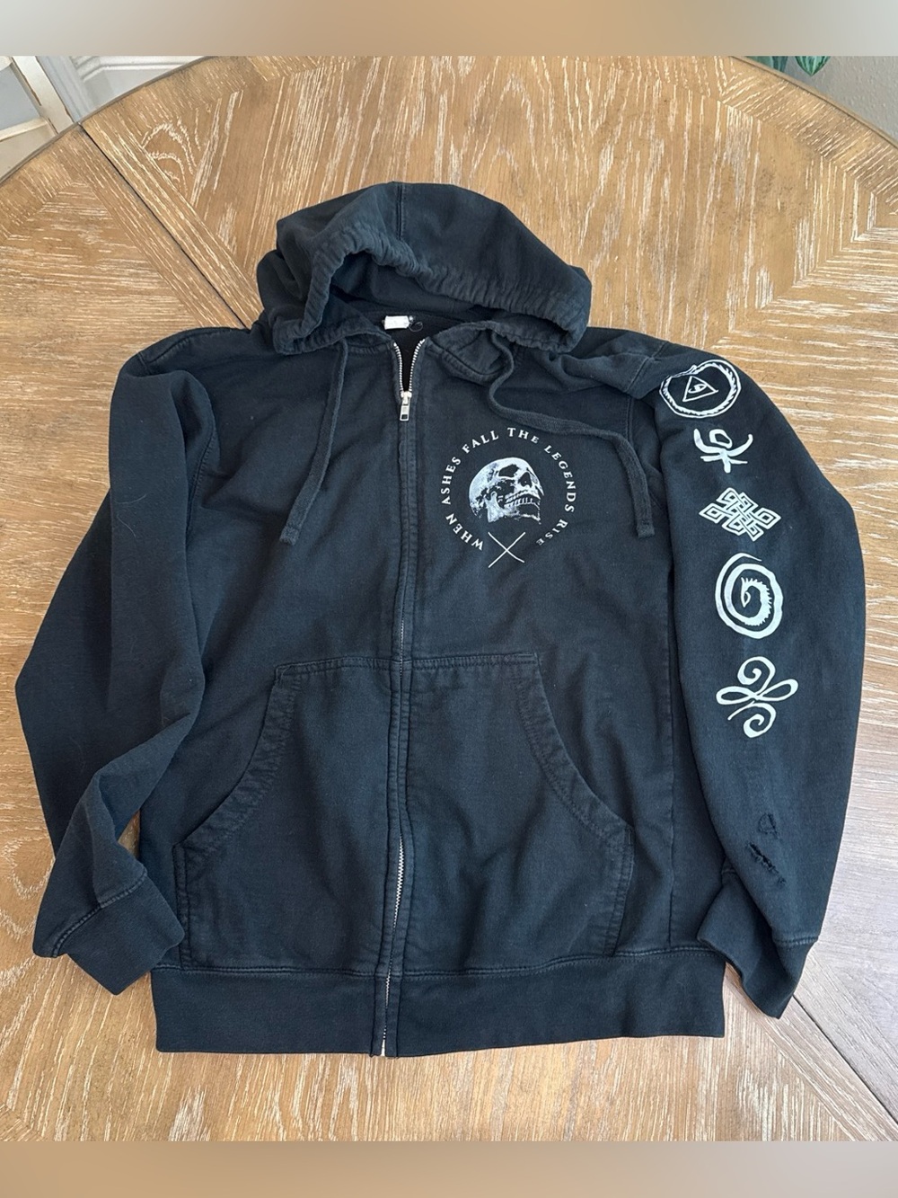 Godsmack When Ashes Fall Graphic Zip-Up Hoodie Jacket